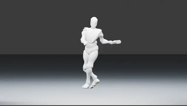 Motion2MixamoRig 결과를 Blender로 불러와 렌더한 Y Bot 춤 영상